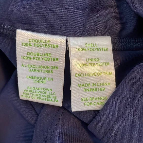 Lilly Pulitzer navy knit crochet cocktail dress - Picture 11 of 12